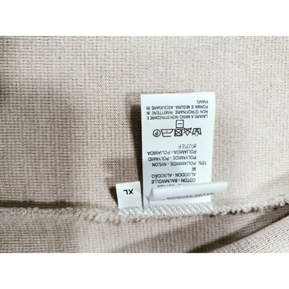 NWT Maria Bellentani Bell Sleeve Two-Button Front Cardigan Beige M - Picture 3 of 14